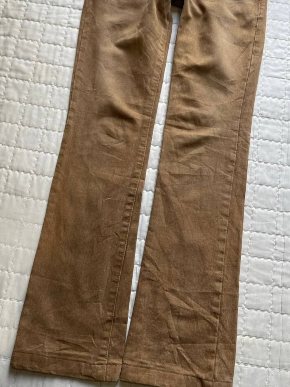 Women's Brown Bootcut Corduroy Pants - Picture 5 of 5